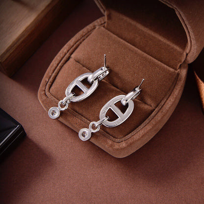 [Marin-Jewelry]HM CHAINE DIAMOND EARRINGS