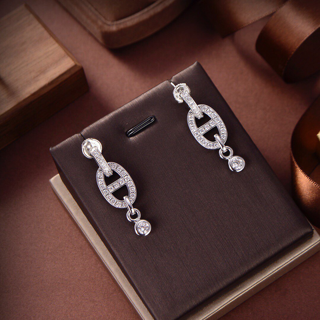 [Marin-Jewelry]HM CHAINE DIAMOND EARRINGS