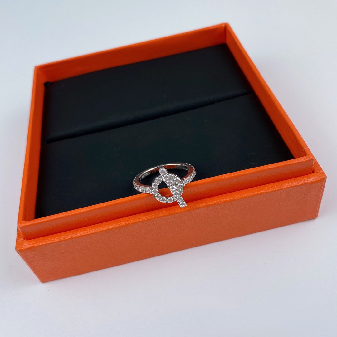 [Marin]BAGUE EN ARGENT ÉCHAPPÉE AVEC DIAMANT