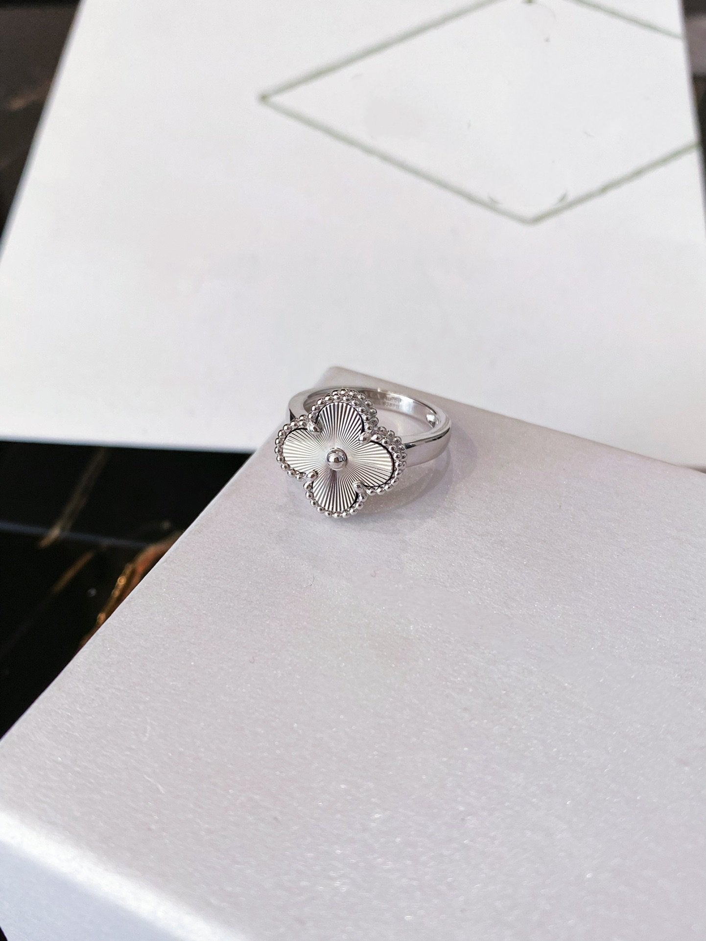 [Marin-Jewelry]CLOVER SILVER RING