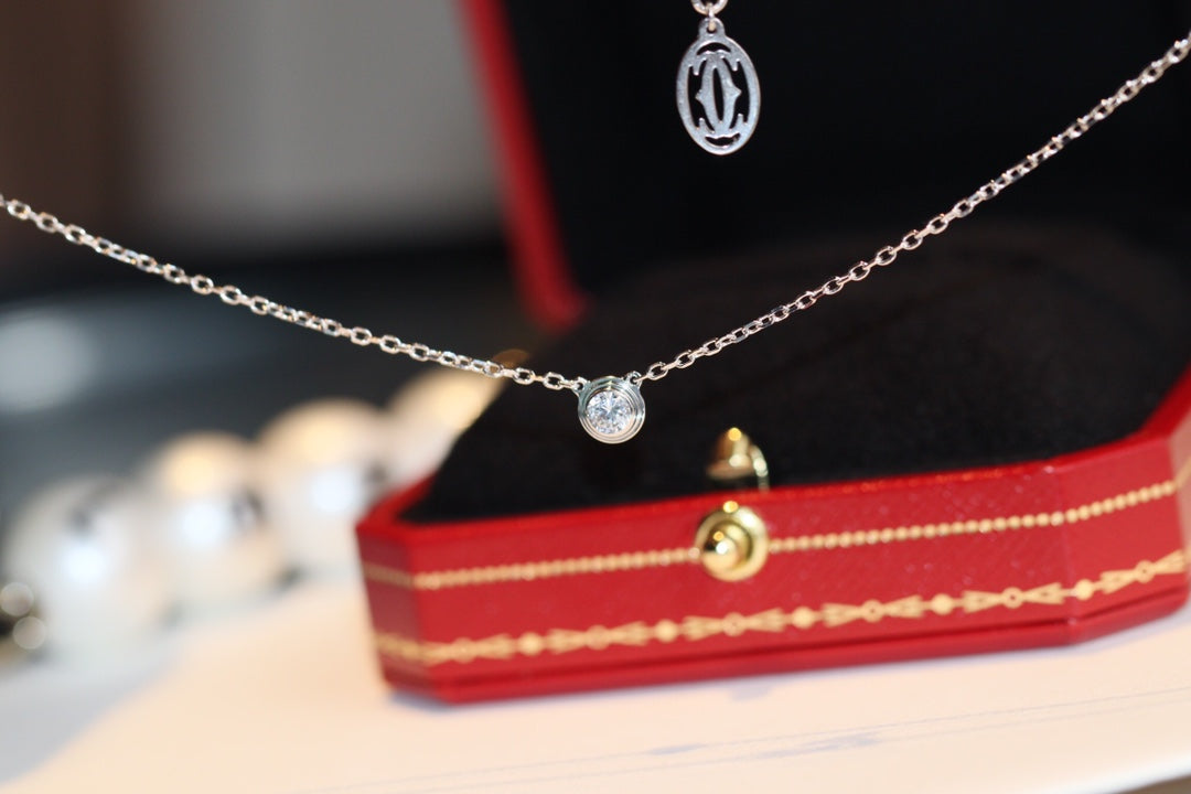 [Marin]COLLIER DIAMANT DAMOUR