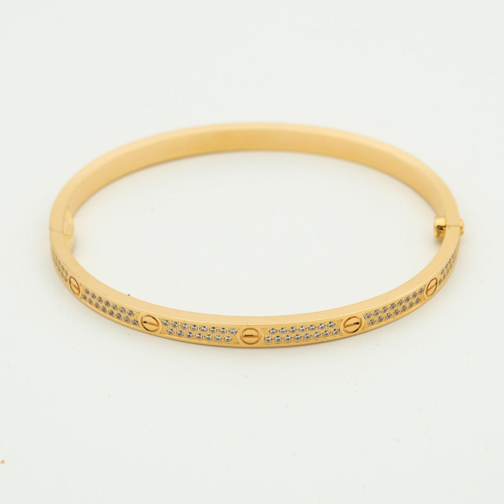 [Marin]LOVE BRACELET 3.65MM DIAMOND-PAVED