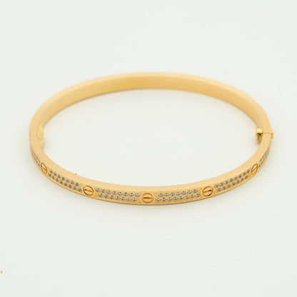 [Marin-Jewelry]LOVE BRACELET 3.65MM DIAMOND-PAVED