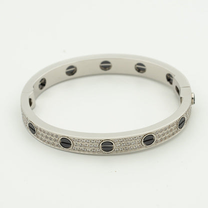 [Marin]LOVE BRACELET 6.1MM DIAMOND-PAVED CERAMIC