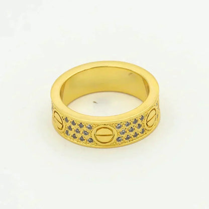 [Marin-Jewelry]ラブリング 5.5MM ダイヤモンド パヴェ