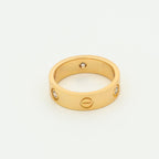 [Marin]BAGUE LOVE 5,5MM 3 DIAMANTS OR ROSE