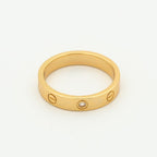 [Marin]BAGUE LOVE 4MM 1 DIAMANT OR ROSE