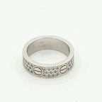 [Marin]BAGUE LOVE 5,5 MM DIAMANTS PAVÉS