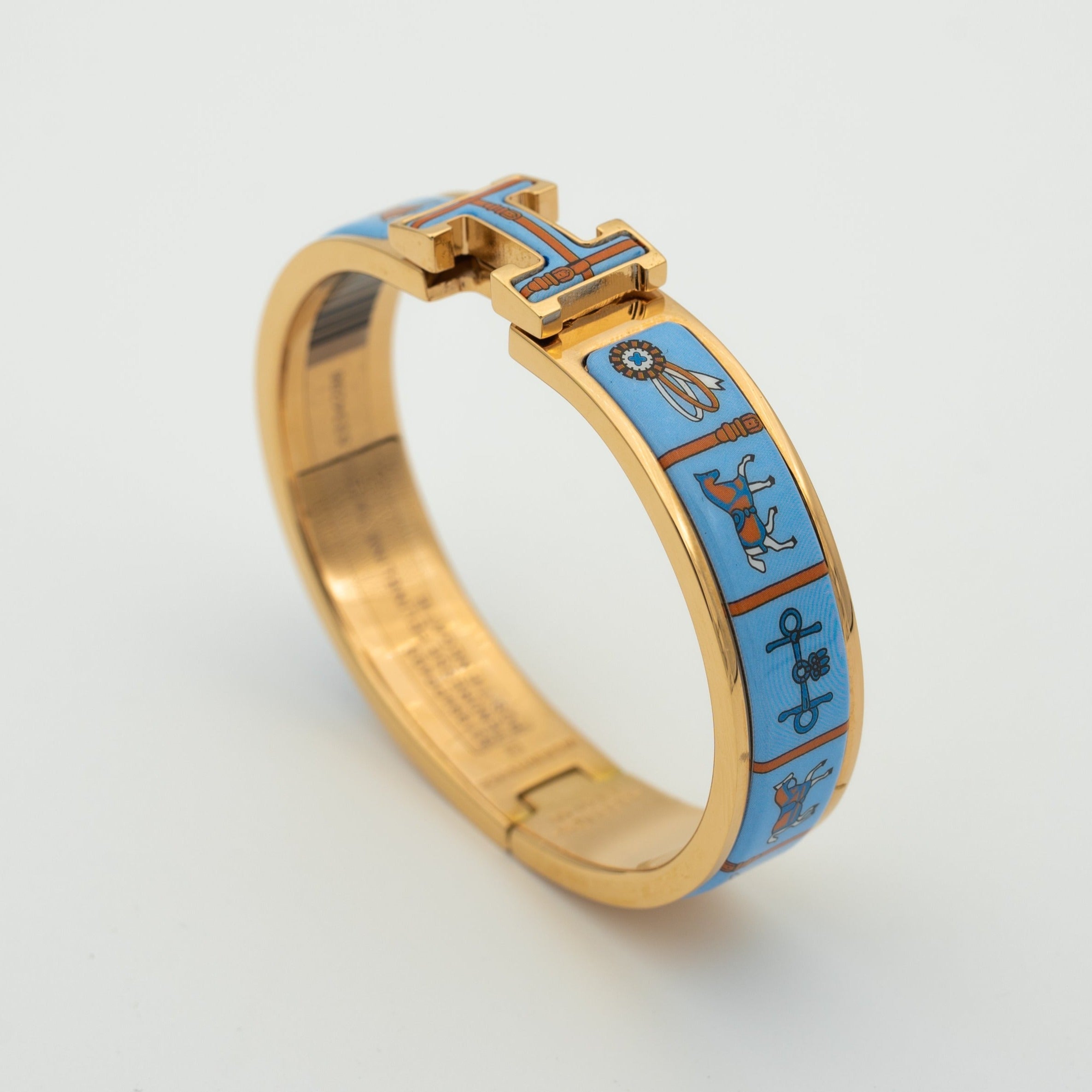 [Marin]H OR ROSE BRACELET CÉRAMIQUE BLEUE