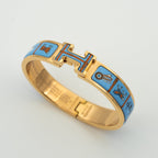 [Marin]H OR ROSE BRACELET CÉRAMIQUE BLEUE