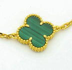 [⭐Shinejoy] COLLECTION DE BRACELETS CLOVER 5 MOTIFS MALACHITE