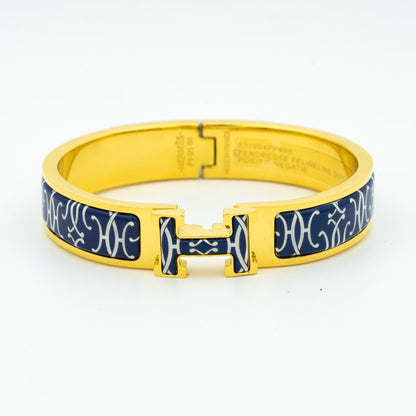 [Marin-Jewelry]H BRACELET BLACK MULTICOLOR