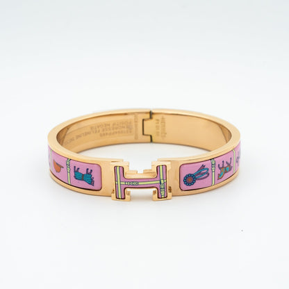 [Marin]H PINK GOLD BRACELET PINK CERAMIC