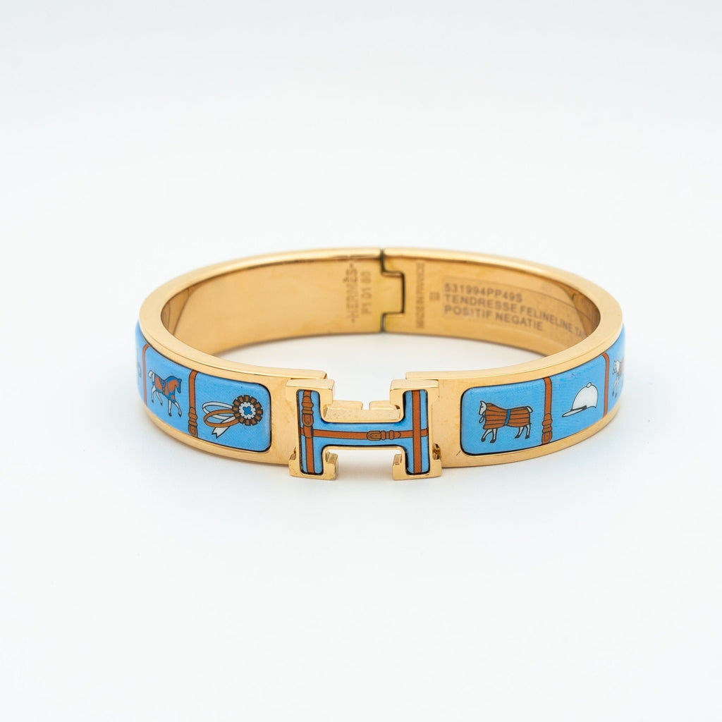 [Marin]H OR ROSE BRACELET CÉRAMIQUE BLEUE