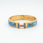 [Marin]H OR ROSE BRACELET CÉRAMIQUE BLEUE