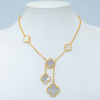 [Marin-Jewelry]CLOVER マザーオブパール ネックレス 6モチーフ