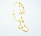 [Marin]COLLIER TRÈFLE NACRE 6 MOTIFS
