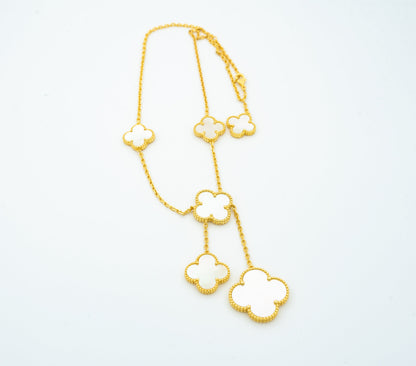 [Marin-Jewelry]CLOVER マザーオブパール ネックレス 6モチーフ