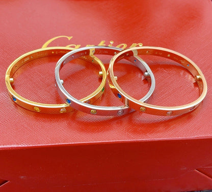 [Marin] 2026 RAINBOW LOVE BRACELET 6.1MM  10 DIAMONDS