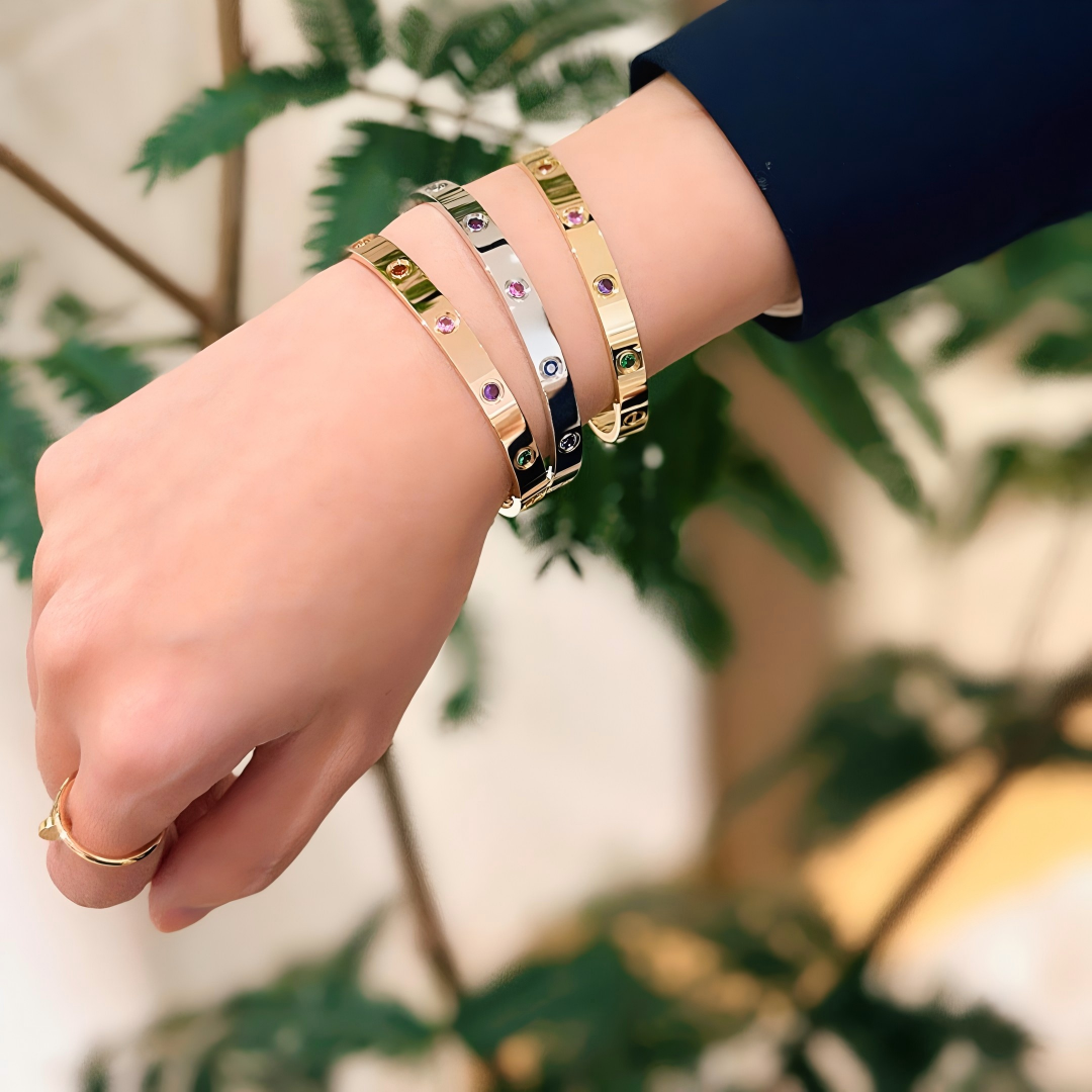 [Marin] 2026 RAINBOW LOVE BRACELET 6.1MM  10 DIAMONDS