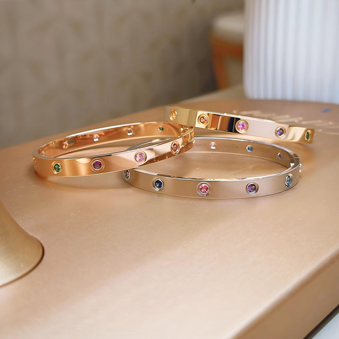 [Marin] 2026 RAINBOW LOVE BRACELET 6.1MM  10 DIAMONDS