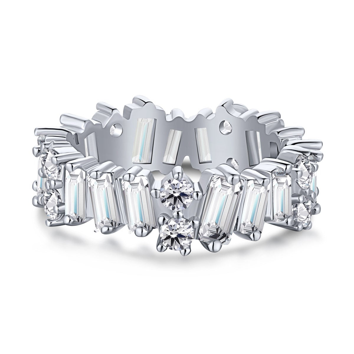 [Marin Jewelry]Delicate Multi Shape Tennis Ring