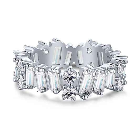 [Marin Jewelry]Delicate Multi Shape Tennis Ring
