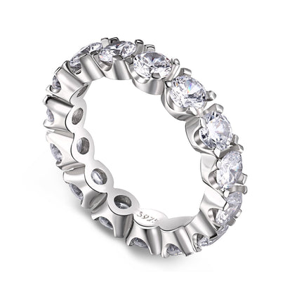 [Marin Jewelry]Eternity Round Cut Tennis Ring