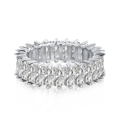 [Marin Jewelry]Unique Colorful Radiant Cut RIng