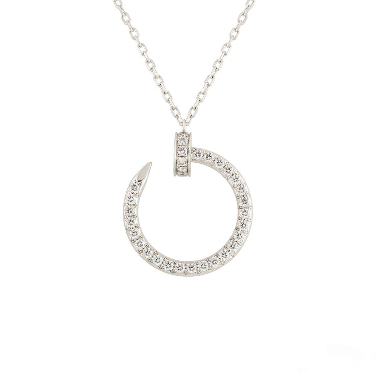 [Marin]JUSTE UN COLLIER ARGENT DIAMANTS
