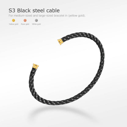 [Marin-Jewelry]FORCE SERIES BRACELET CABLES 50 CHOICES (DIY SELECTION)