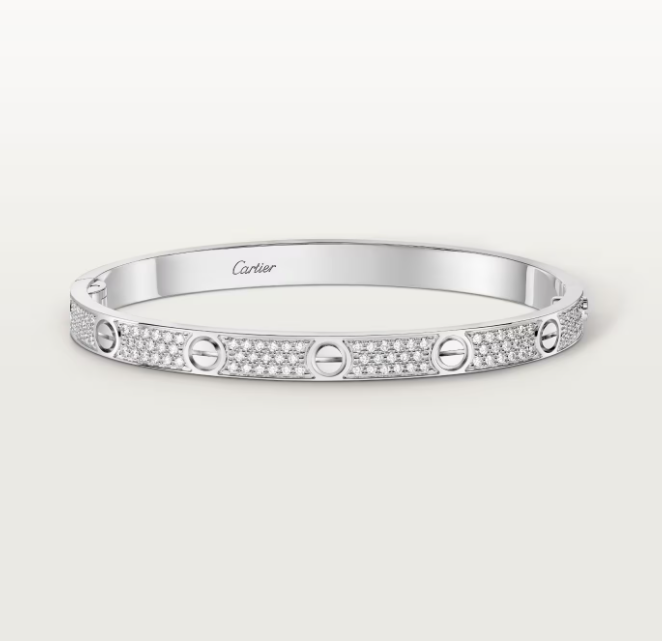 [Marin]NEW-LOVE-4.8MM-Width Diamond-Studded Bracelet