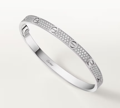 [Marin]NEW-LOVE-4.8MM-Width Diamond-Studded Bracelet