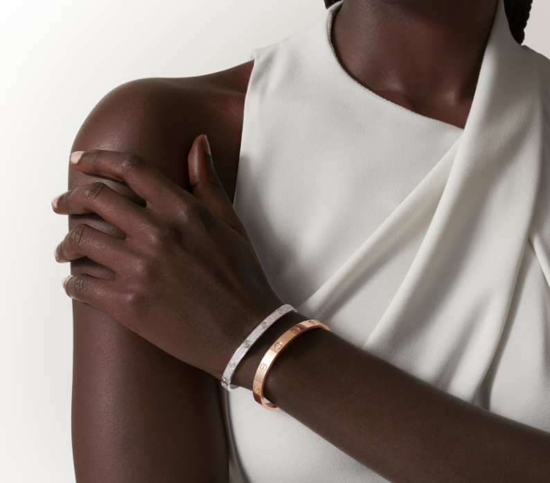 [Marin]NEW-LOVE-4.8MM-Width Diamond-Studded Bracelet