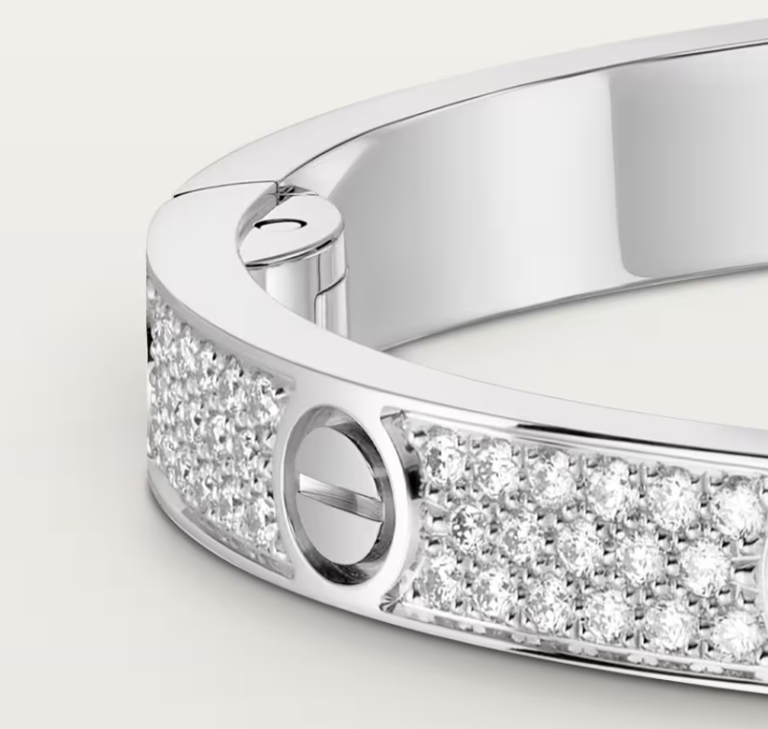 [Marin]NEW-LOVE-4.8MM-Width Diamond-Studded Bracelet