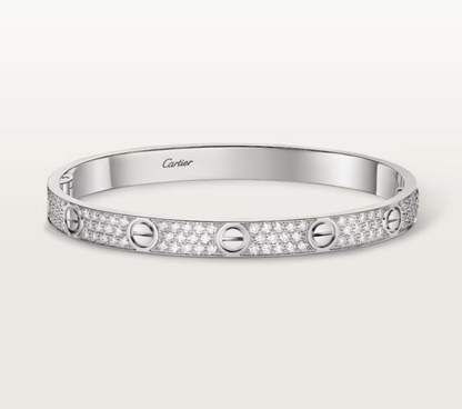 [Marin]NEW-LOVE-6.1MM-Width Diamond-Studded Bracelet