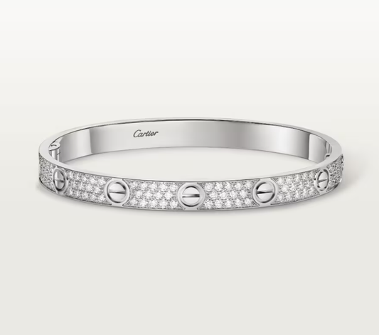 [Marin]NEW-LOVE-6.1MM-Width Diamond-Studded Bracelet