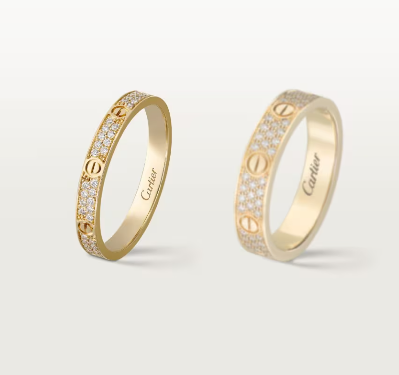 [Marin]LOVE RING 2.6mm幅 フルダイヤモンドリング ゴールド