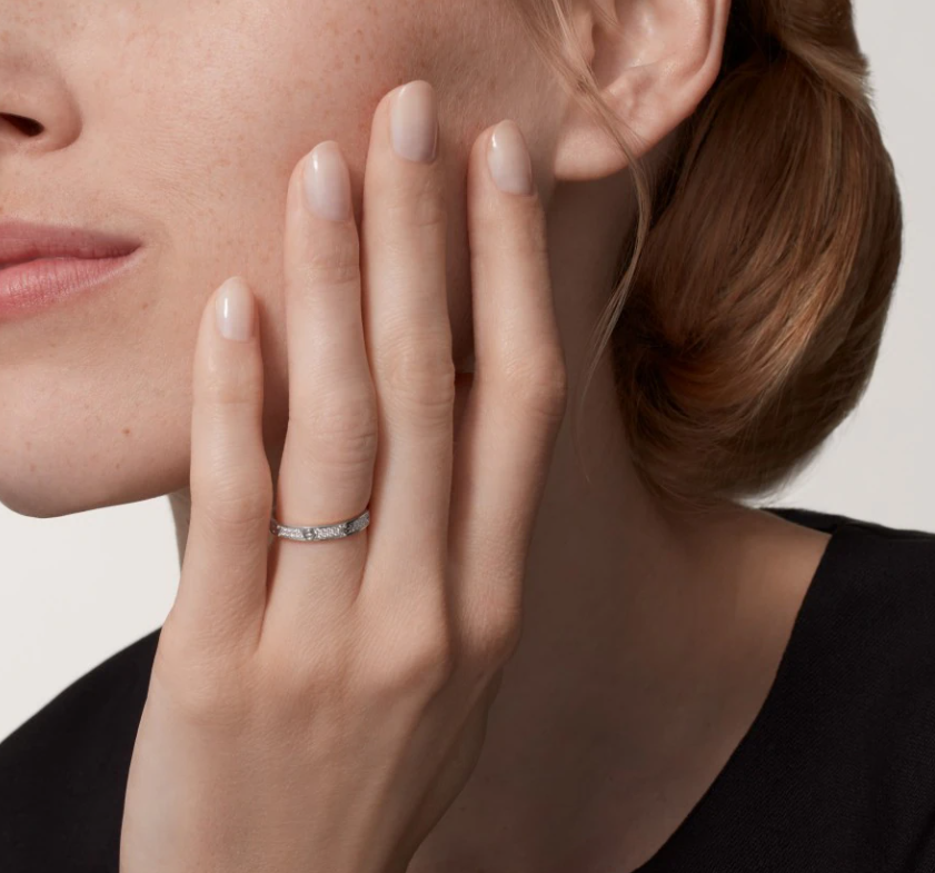 [Marin-Jewelry]LOVE RING 2.6mm-wide full-diamond ring silver