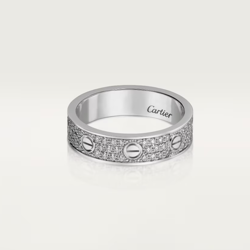 [Marin]LOVE RING 4mm幅 フルダイヤモンドリング シルバー