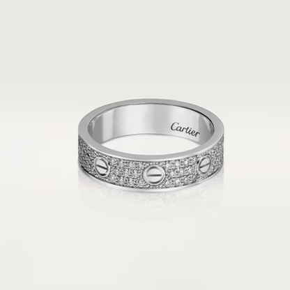 [Marin-Jewelry]LOVE RING 4mm-wide full-diamond ring silver