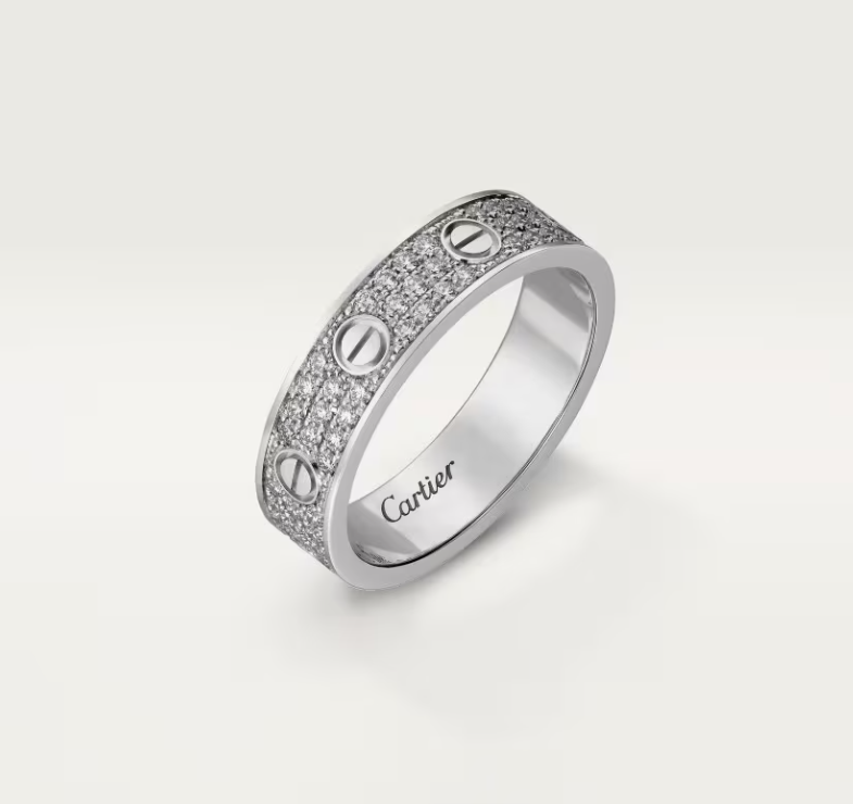 [Marin-Jewelry]LOVE RING 4mm-wide full-diamond ring silver