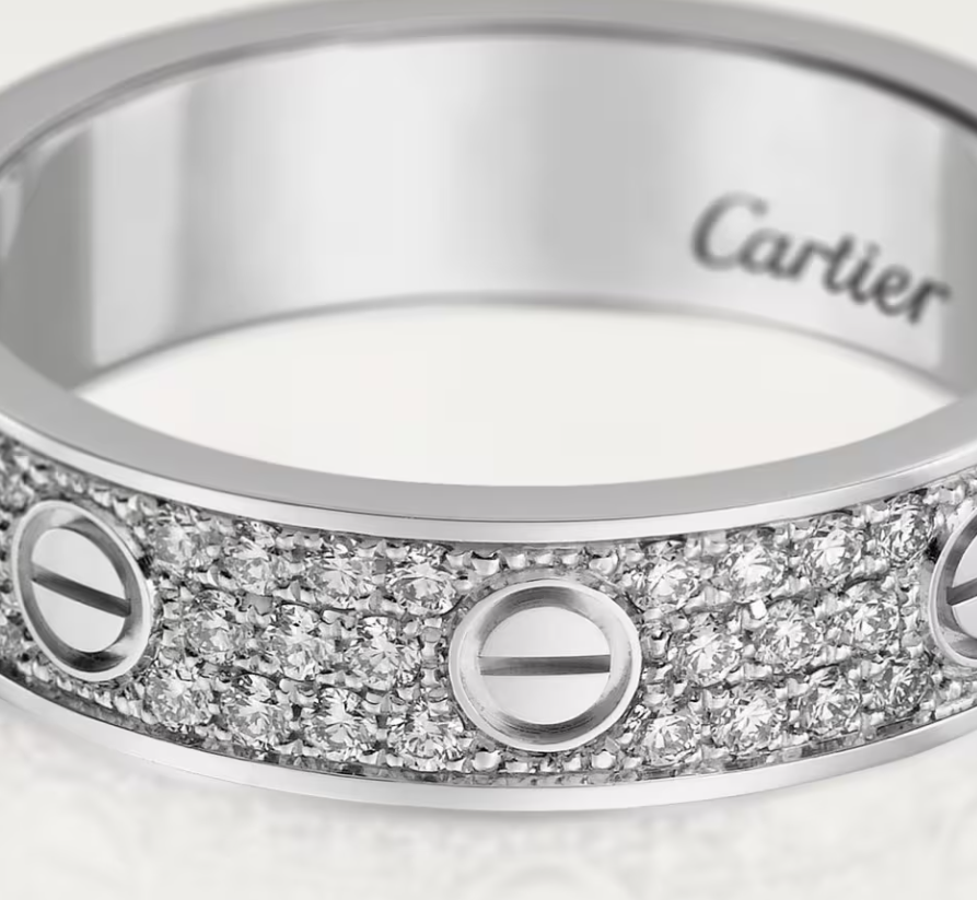 [Marin]LOVE RING 4mm幅 フルダイヤモンドリング シルバー
