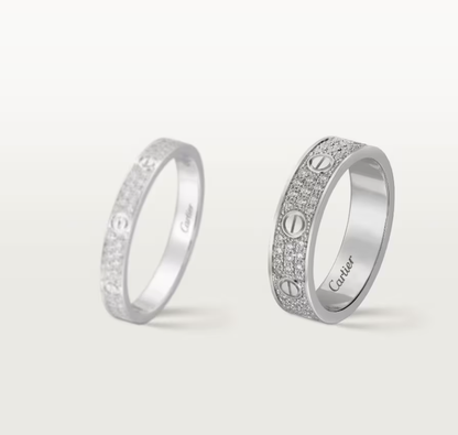 [Marin-Jewelry]LOVE RING 4mm-wide full-diamond ring silver