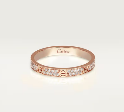 [Marin-Jewelry]LOVE RING 2.6mm-wide full-diamond ring Marin-Jewelry Gold