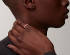[Marin]LOVE RING 2.6mm-wide full-diamond ring Rose Gold