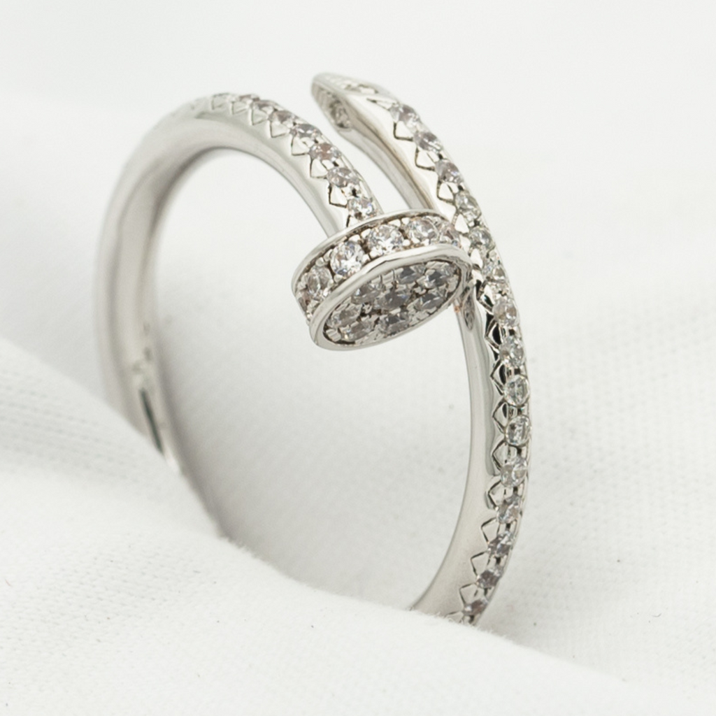 [Marin]JUSTE RING 1.8MM SILVER DIAMONDS