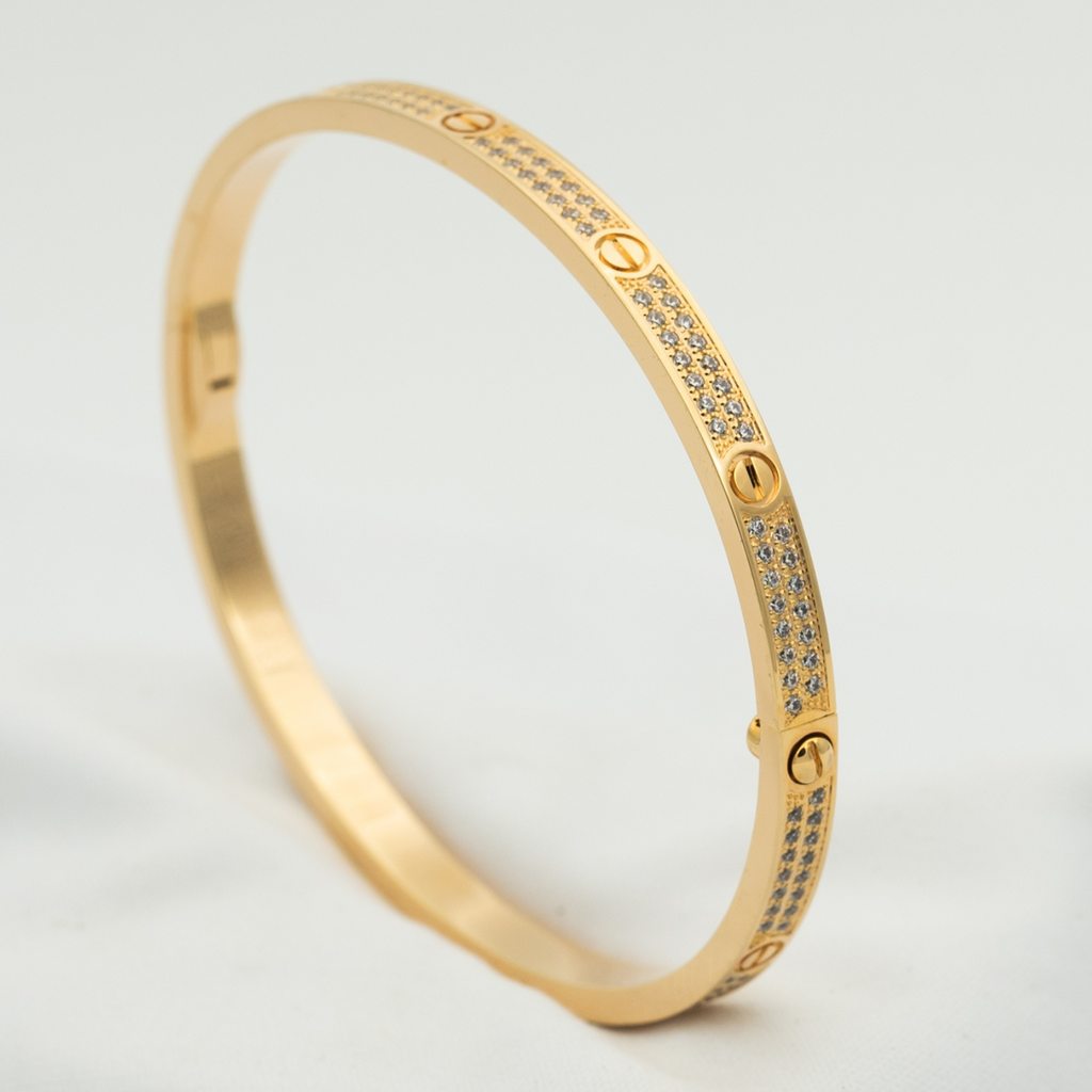 [Marin]LOVE BRACELET 3.65MM DIAMOND-PAVED