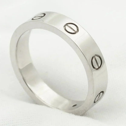 [Marin-Jewelry]ラブリング 4MM 1ダイヤモンド シルバー