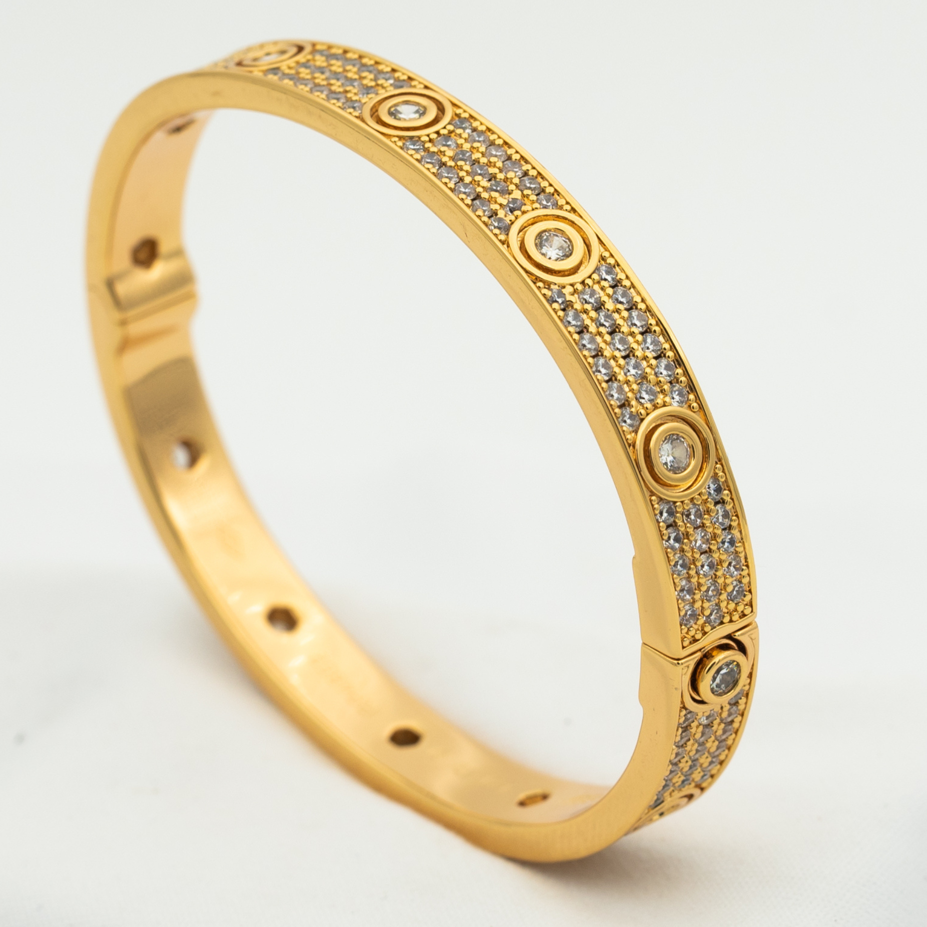 [Marin]BRACELET LOVE 6,1 MM PAVÉ DE 10 DIAMANTS